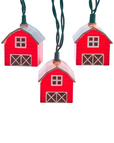 KURT ADLER KURT ADLER 10-LIGHT UL BARN LIGHT SET