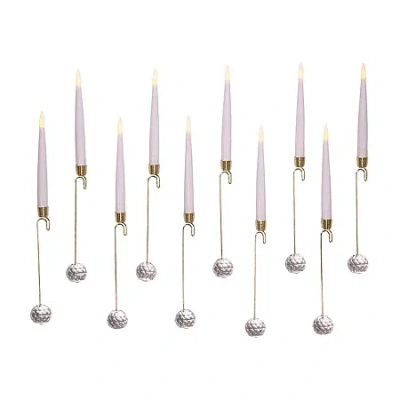 Kurt Adler 10-pc. Lighted Christmas Tabletop Decor In White