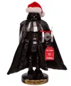Kurt Adler 10" Star Wars Vader With Tie Fighter Nutcracker In Clear