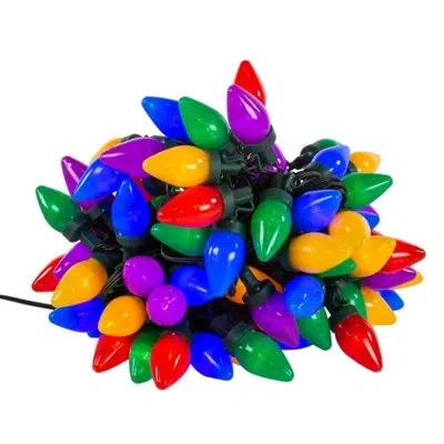 Kurt Adler 100 Light String Lights In Blue;green;purple;red;yellow