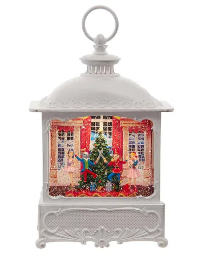 Kurt Adler 10.25-inch Battery-operated Usb Led Lighted Nutcracker Suite Water Lantern In Gray