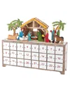 Kurt Adler 10.4" Battery-operated Light-up Led Nativity Advent Calendar In Multicolored