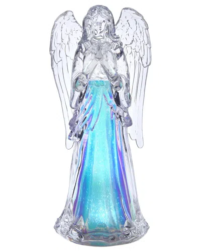 Kurt Adler 10.5 Battery Operated Lighted Acrylic Praying Angel In Transparent