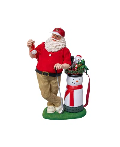 Kurt Adler 10.5" Fabriche Golf Santa In Multi