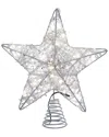 Kurt Adler 10.5-inch 30-light Warm White Led Fairy Light 5-point Star Tree Topper In White