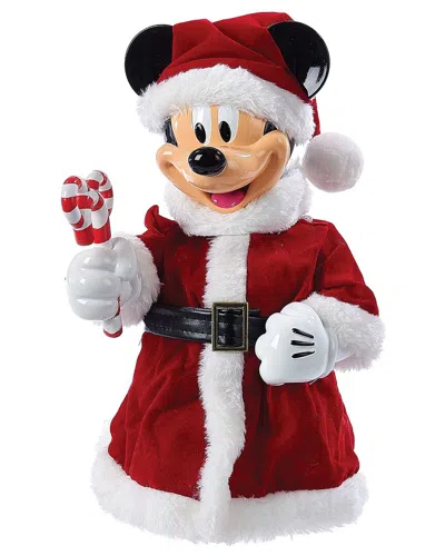 Kurt Adler 10in Mickey Mouse Treetop/tablepiece With Bendable Arms In Red