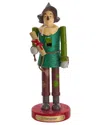 Kurt Adler 10in oz Scarecrow Nutcracker In Green