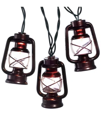 Kurt Adler 10/l Copper Lantern Light Set In Multicolor