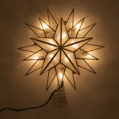 Kurt Adler 10-light Capiz Star Tree Topper