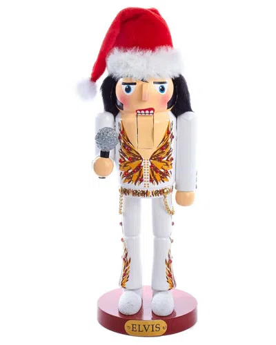 Kurt Adler 11-inch Elvis® In Flame Suit Nutcracker In Multi
