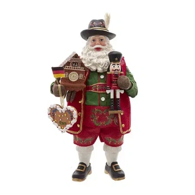 Kurt Adler 11-inch Fabrichã© Musical German Santa In Multi