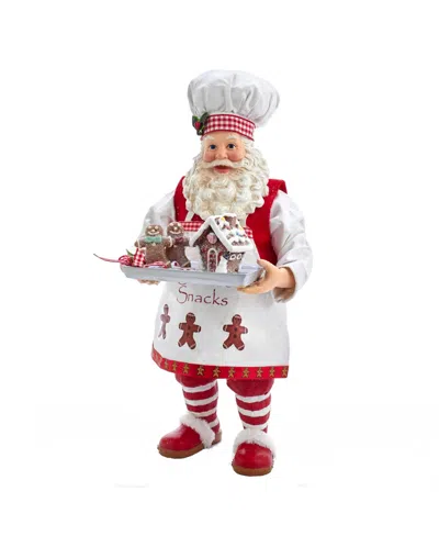 Kurt Adler 11-inch Fabriche Gingerbread Chef Santa