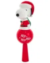 Kurt Adler 11-inch Glass Snoopy Tree Topper In Red