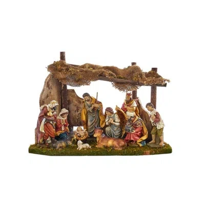 Kurt Adler 11 Piece Nativity Figures And Stable Set