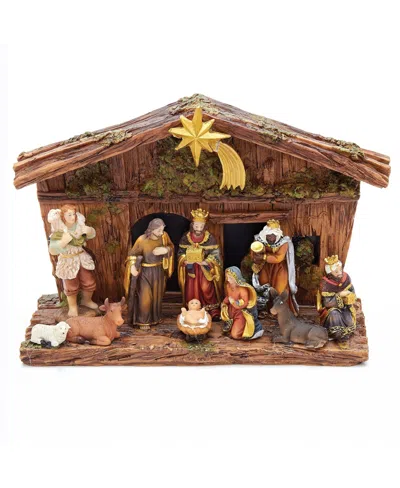 Kurt Adler 11-piece Nativity Set In Multicolored
