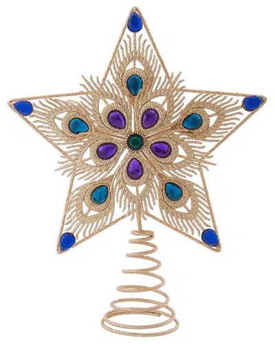 Kurt Adler 11.5in Gem Stones Star Tree Topper In Multi