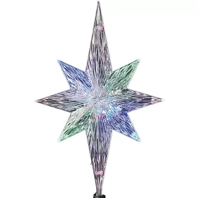 Kurt Adler 11â¼" Polar Star Tree Topper With Led Color-changing Light In Multi