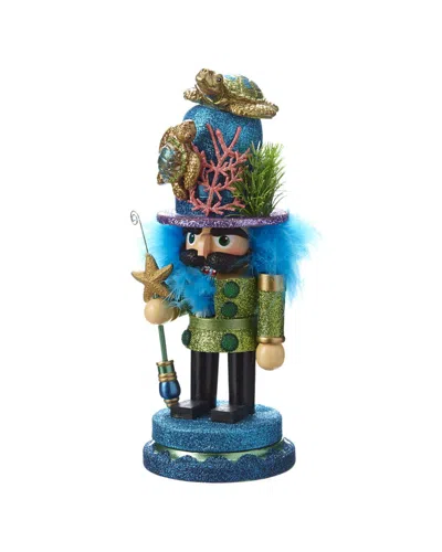 Kurt Adler 11in Hollywood Nutcracker With Sea Turtle Hat