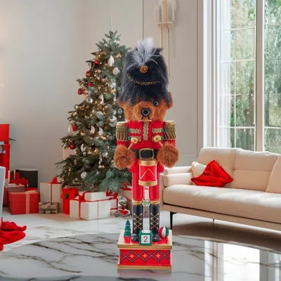 Kurt Adler 11-inch Teddy Bear Nutcracker In Multi