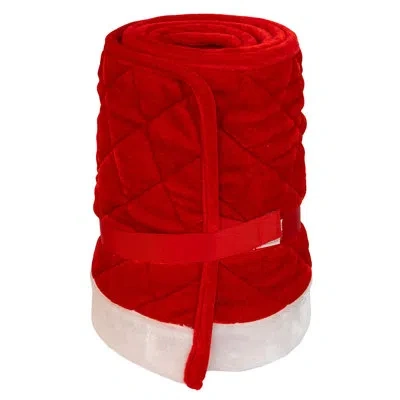 Kurt Adler 12 By Quilted Red Tree Collar