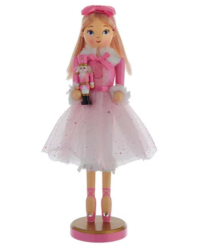 Kurt Adler 12-inch Clara Ballerina Nutcracker In Pink