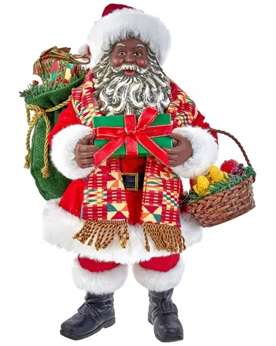 Kurt Adler 12-inch Fabriché Kwanzaa Santa In Multi