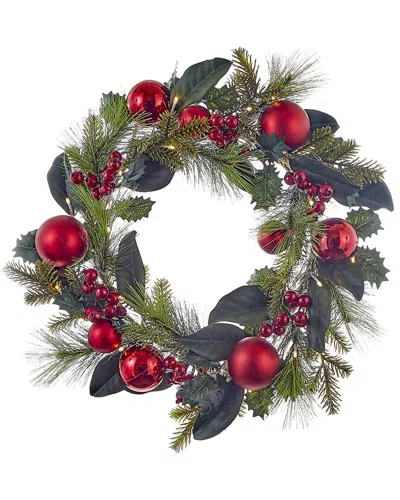 KURT ADLER KURT ADLER 12-INCH NATURAL BROWN STAR TREETOP WITH BERRIES