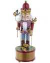 Kurt Adler 12-inch Wind-up Musical Butterfly Catcher Nutcracker In Multi