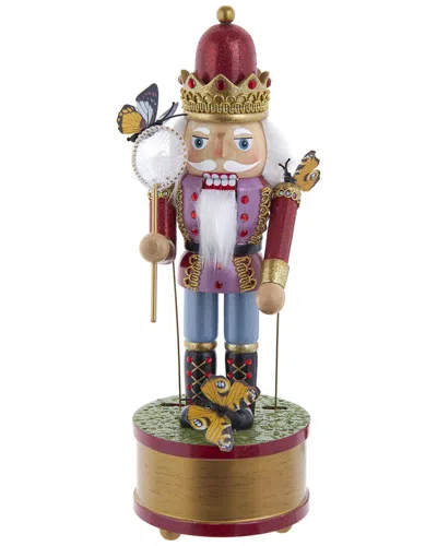 KURT ADLER KURT ADLER 12-INCH WIND-UP MUSICAL BUTTERFLY CATCHER NUTCRACKER