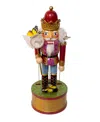Kurt Adler 12-inch Wind-up Musical Butterfly Catcher Nutcracker In Multi