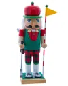 Kurt Adler 12-inch Wooden Golf Nutcracker In Multi