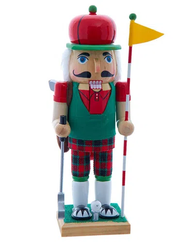 Kurt Adler 12-inch Wooden Golf Nutcracker In Multi