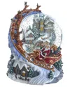 Kurt Adler 120mm Battery-operated Musical Santa & Sled Waterglobe In Multi
