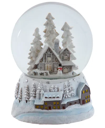 Kurt Adler 120mm Musical Snowy House Water Globe In Multicolored