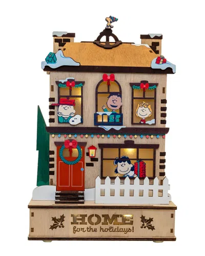 Kurt Adler Peanuts Lighted Home For The Holidays House In Multi