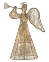 Kurt Adler 12in Incandescent Glitter Angel Treetopper