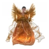 Kurt Adler 13" African American Gold Angel Lighted Treetopper In Multi