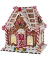 Kurt Adler 13-inch Battery-operated Gingerbread House With Led Light & Timer In Brown
