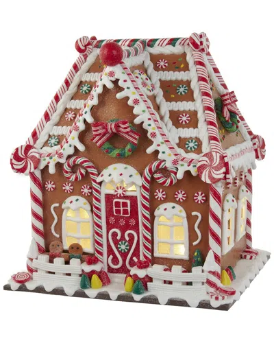 KURT ADLER KURT ADLER 13-INCH BATTERY-OPERATED GINGERBREAD HOUSE WITH LED LIGHT & TIMER