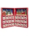 Kurt Adler 13-inch Battery Operated Lighted Wooden Christmas Advent Calendar In Red