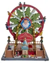 Kurt Adler 13-inch Lighted Musical Christmas Ferris Wheel With Motion In Multi