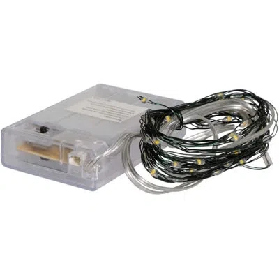 Kurt Adler 13.39' Outdoor Led Battery Powered 50 - Bulb Standard String Light In Green