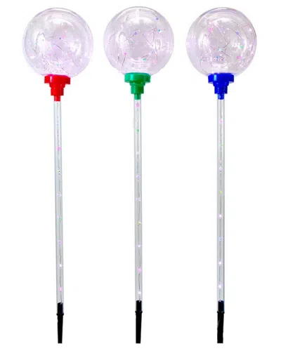 Kurt Adler 135-light Globe Yard Stake Set With Multi-colored Fairy Lights