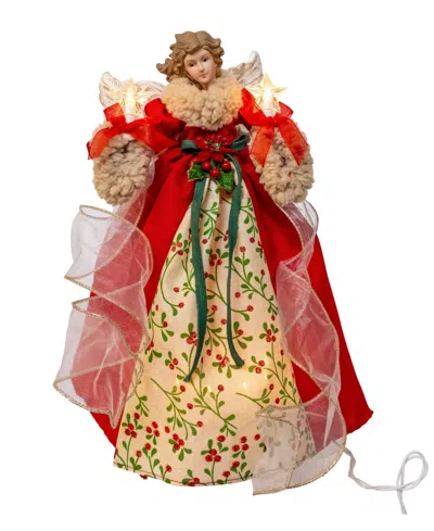 Kurt Adler 14-inch Angel Tree Topper In Multi