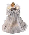 Kurt Adler 14-inch Angel Tree Topper In Silver