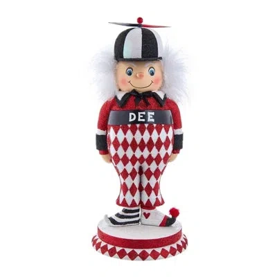 Kurt Adler 14.5-inch Hollywood Nutcrackers Tweedle Dee Nutcracker In Red