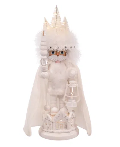Kurt Adler 15" Hollywood Winter Led Hat Nutcracker In White