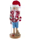 Kurt Adler 15-inch Beach Santa Nutcracker In Red