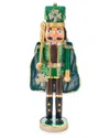 Kurt Adler 15-inch Irish Nutcracker With Cape In Green