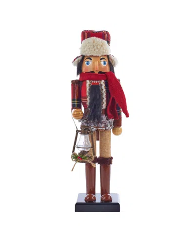 Kurt Adler 15-inch Wooden Woodsman Nutcracker In Multicolored